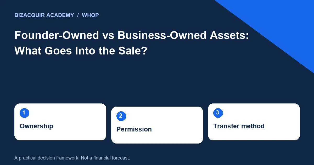 Preparation framework: Ownership, Permission, Transfer method.