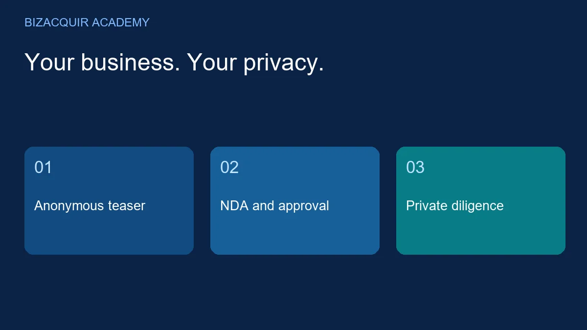 Original learning diagram: Anonymous teaser, NDA and approval, Private diligence